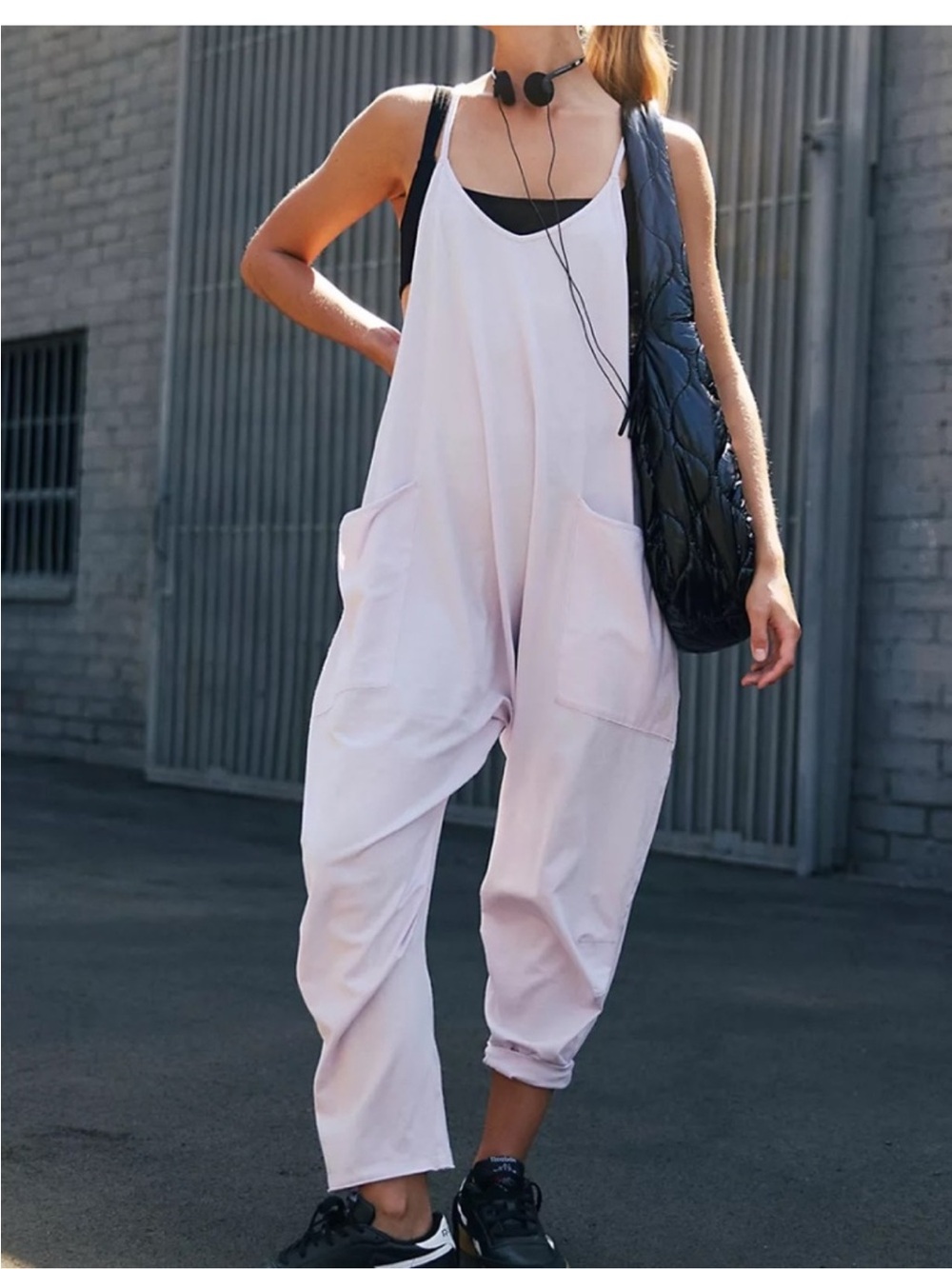 Free People Movement Hot Shot Onsie Jumpsuit light pink